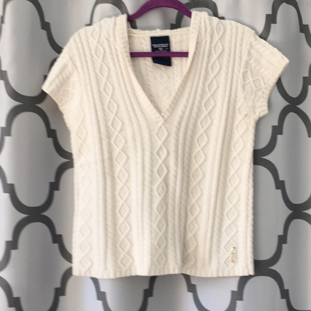 RL Off White Cotton Sweater